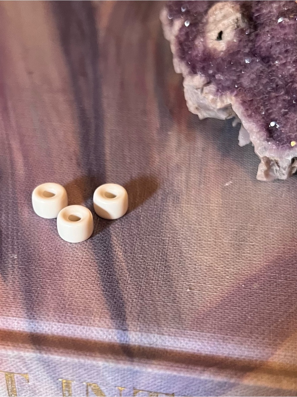 Carolina Bucci Forte Beads 3 Magnesite White for Bracelet or Necklace